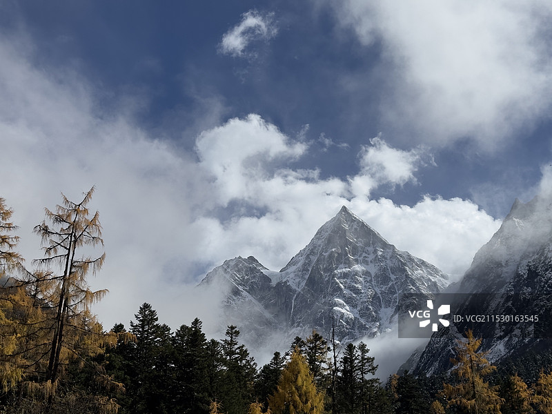 毕棚沟深秋四级颜色组图之三图片素材