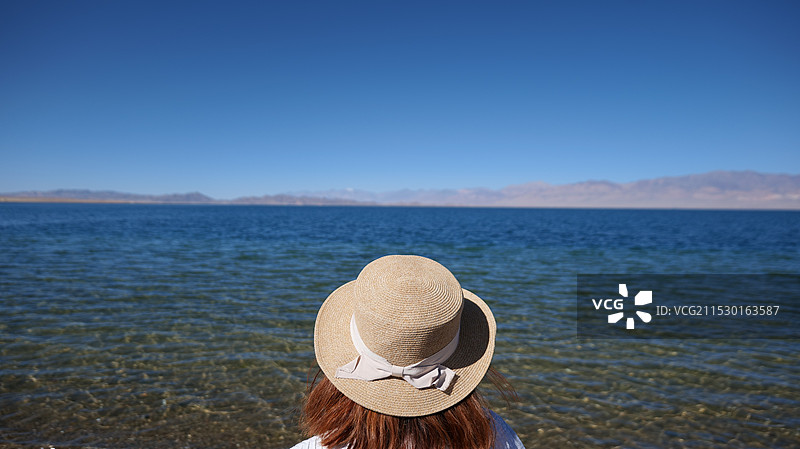 小柴旦湖图片素材