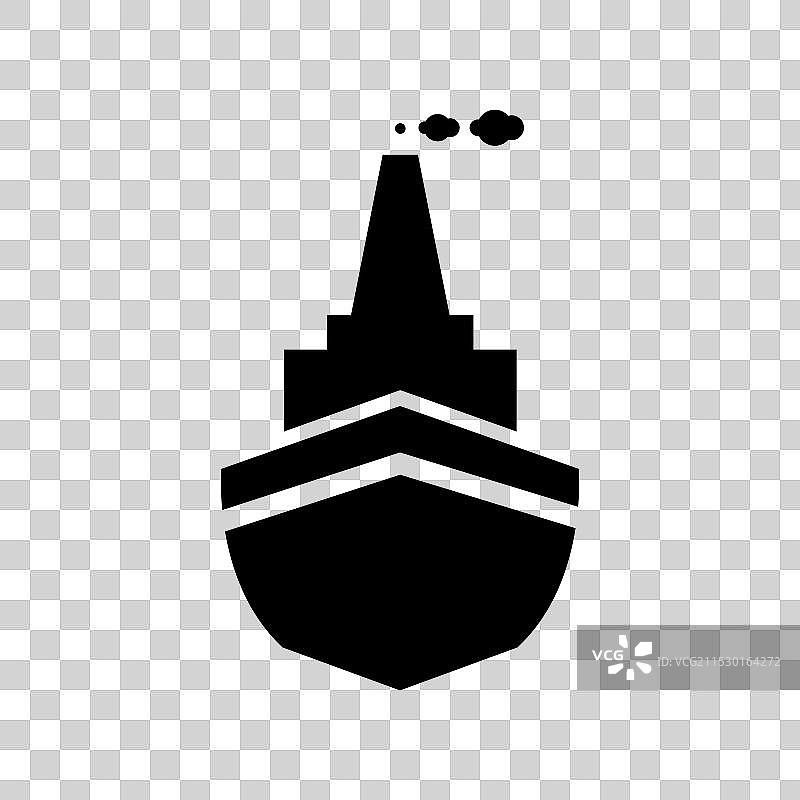 轮廓船只标志设计图片素材