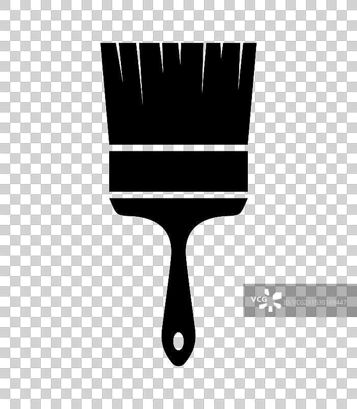 画笔剪影图标图片素材