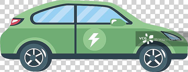 电动车的侧面视图图片素材