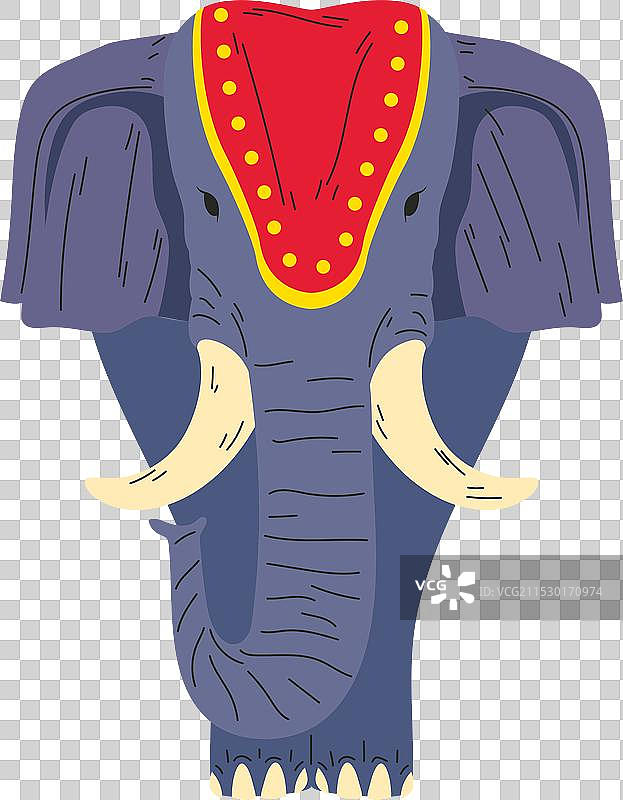 印度象为奥南节庆祝活动图片素材