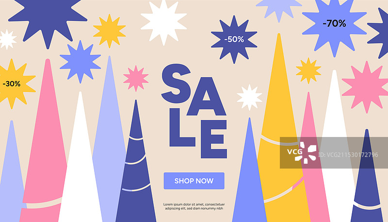 季节折扣优惠销售横幅模板图片素材