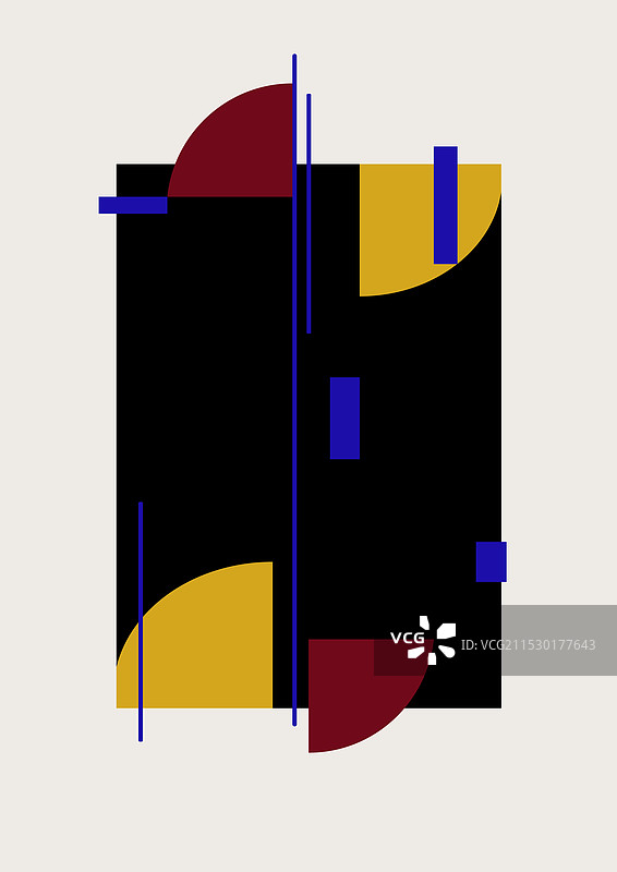 极简主义海报平面几何艺术复古图片素材