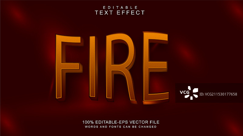 火焰文字效果图片素材