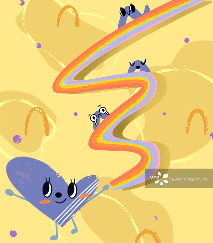 爱心彩带图片素材