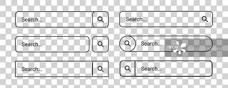 用户界面搜索框模板导航栏图标图片素材