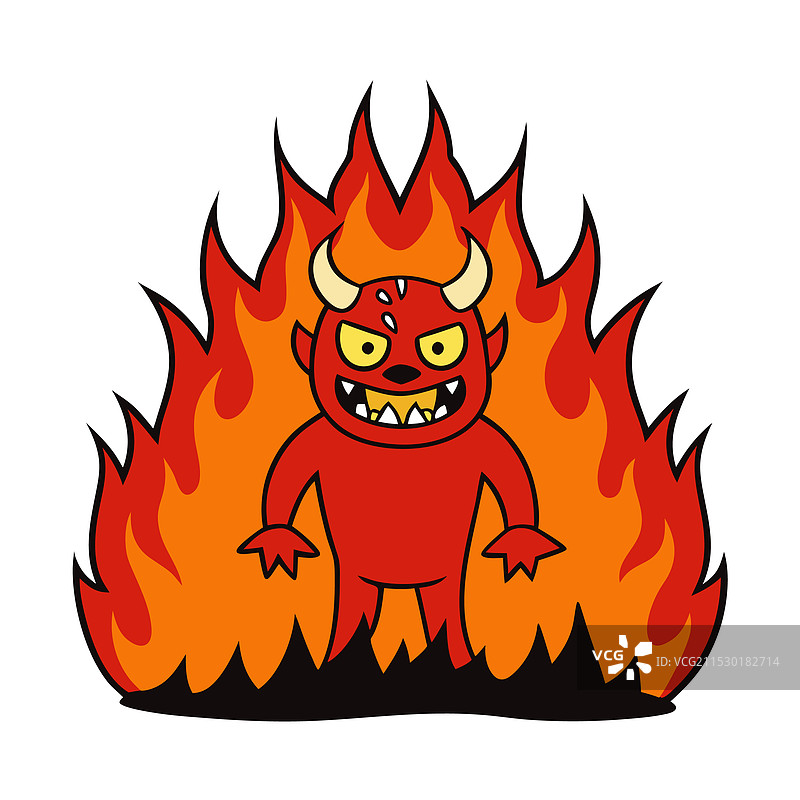 宗教概念中的火焰地狱图片素材