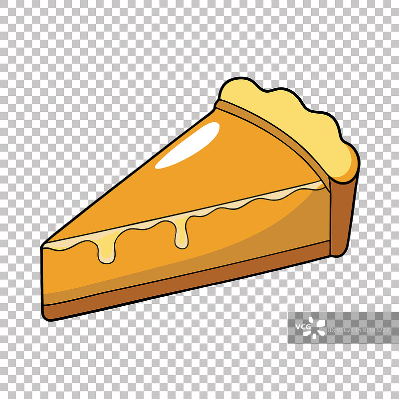 一片浇有糖浆的南瓜派图片素材