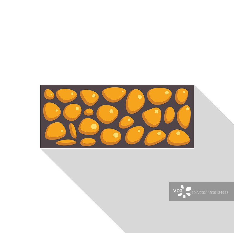 石墙与鹅卵石形成粗糙的质感图片素材