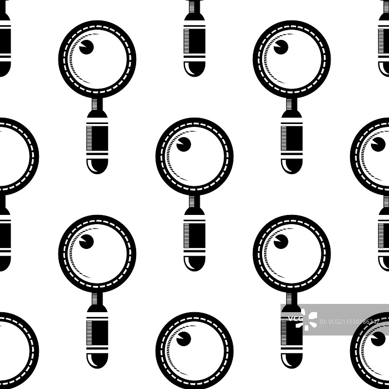 放大镜搜索图标无缝图案图片素材