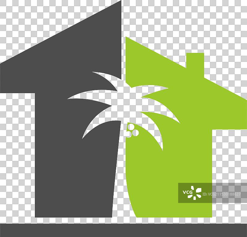 树木图标标志设计图片素材