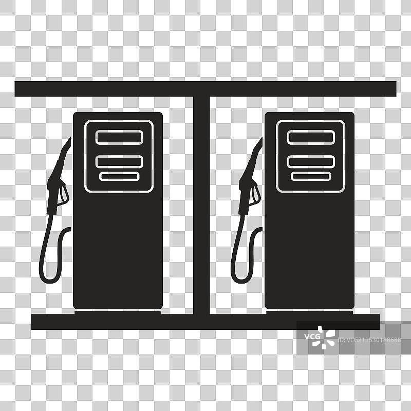 加油站的景象图片素材