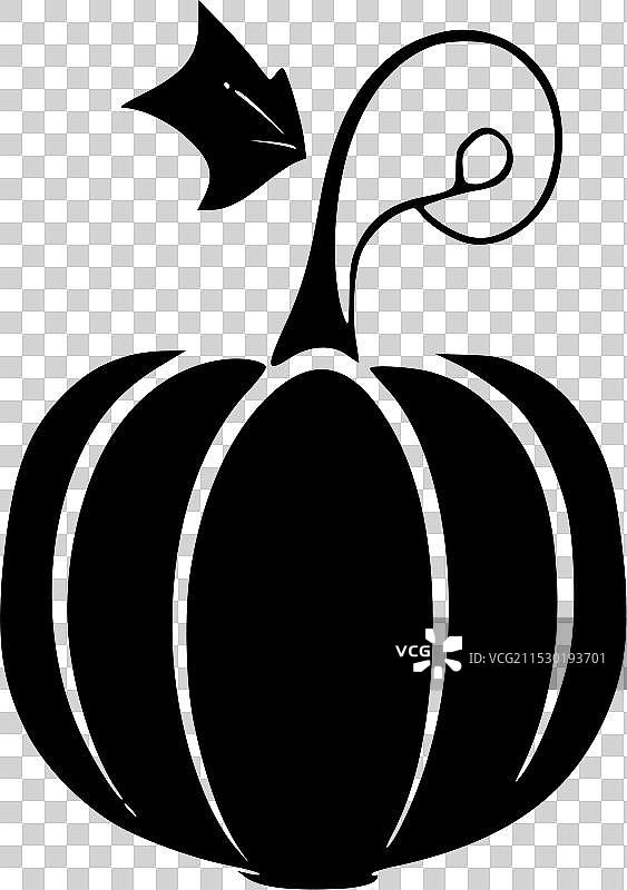 南瓜 - 极简风格的平面logo图片素材