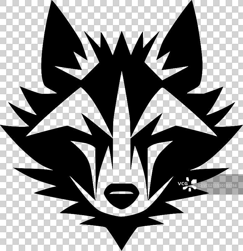 浣熊 - 黑白孤立图标图片素材