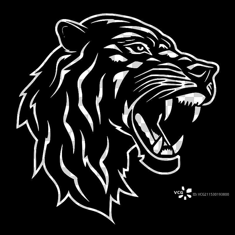 罗德西亚犬 - 极简和简单的轮廓图片素材