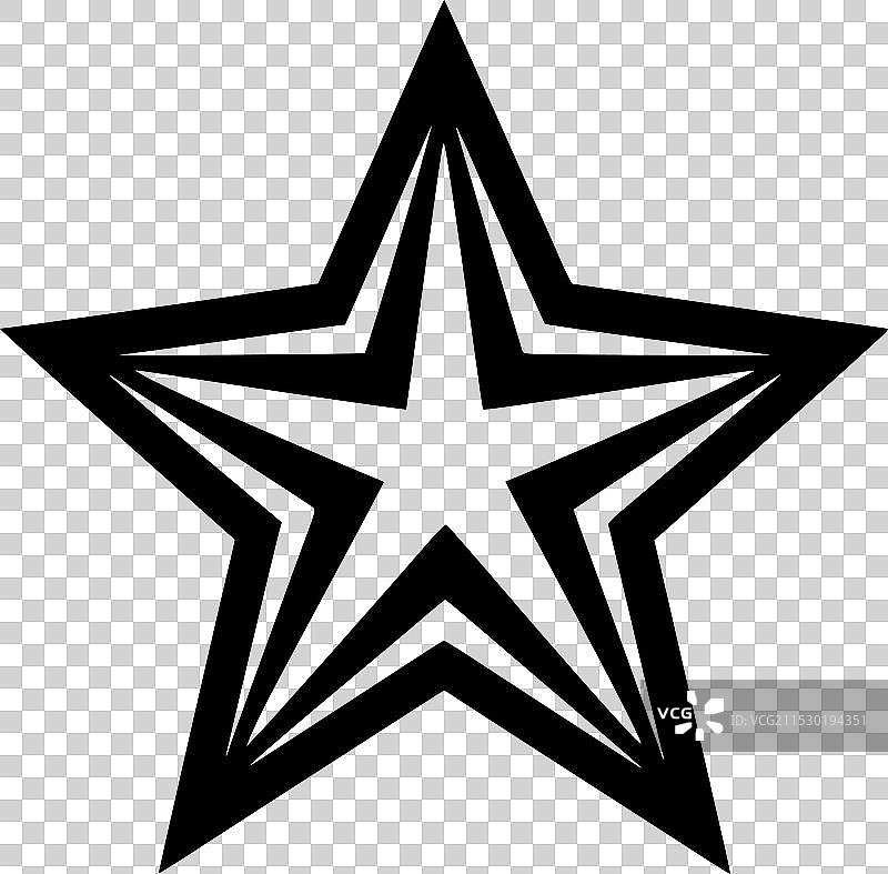 星星 - 高质量标志 - 适合T恤使用图片素材