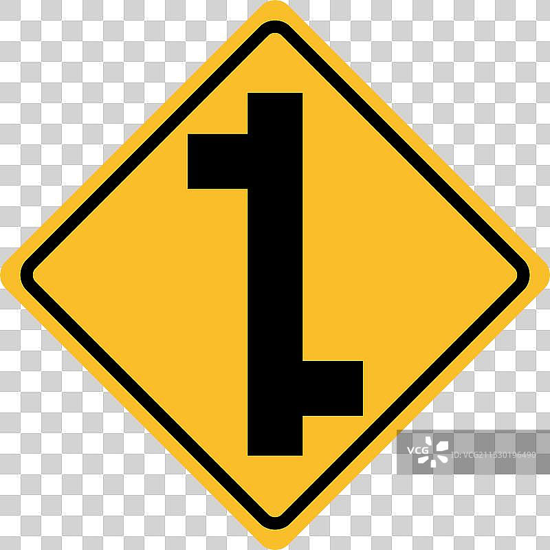 警告交通图标，谨慎分散图片素材