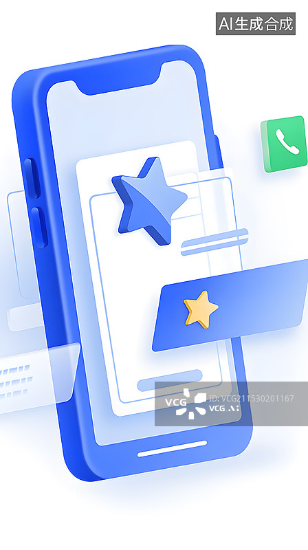 【AI数字艺术】科技手机3D图片素材