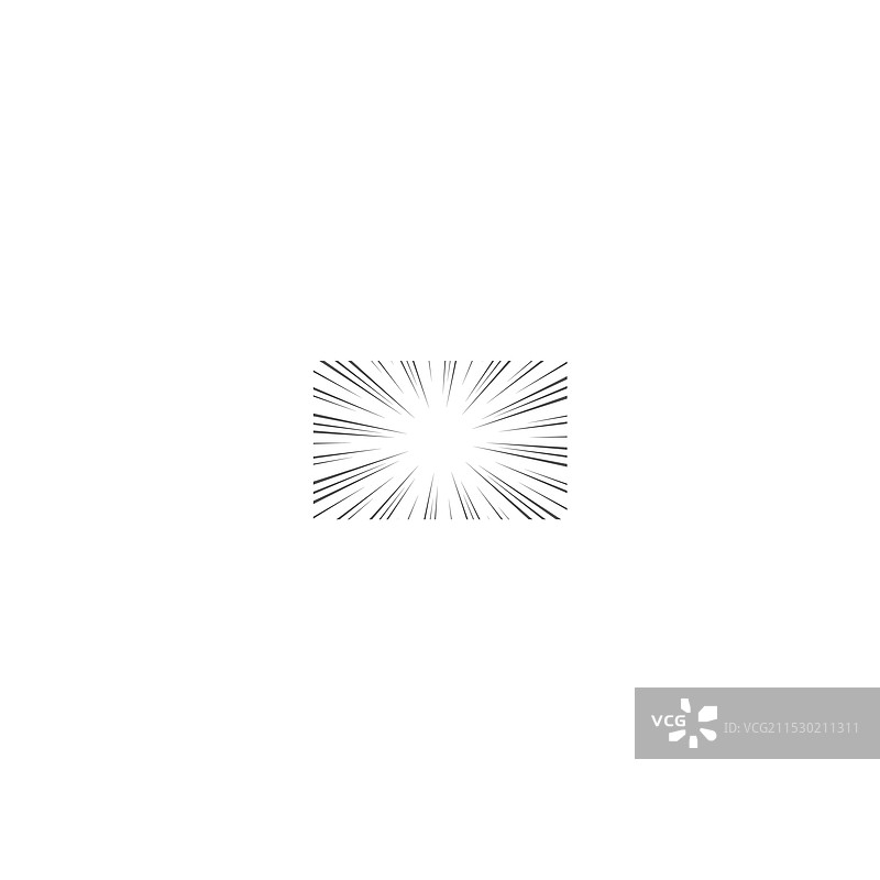 漫画书中放射状的速度线图片素材