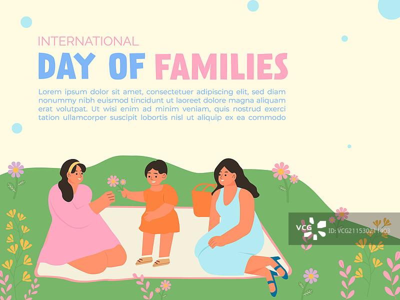 国际家庭日与真挚的情感图片素材