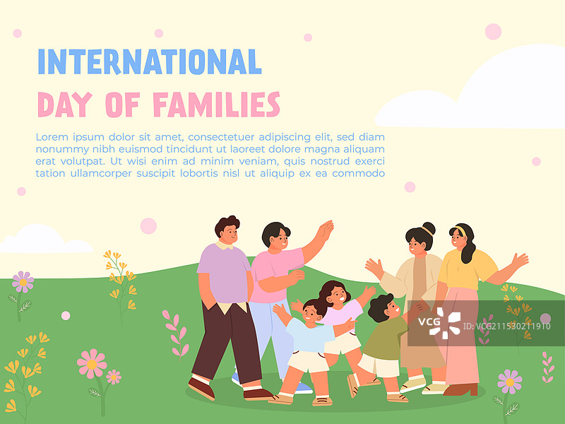 国际家庭日的快乐时刻图片素材