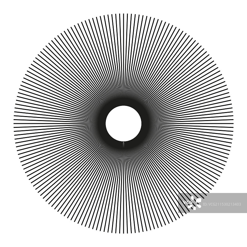 径向圆线 圆形线条 元素形状图片素材