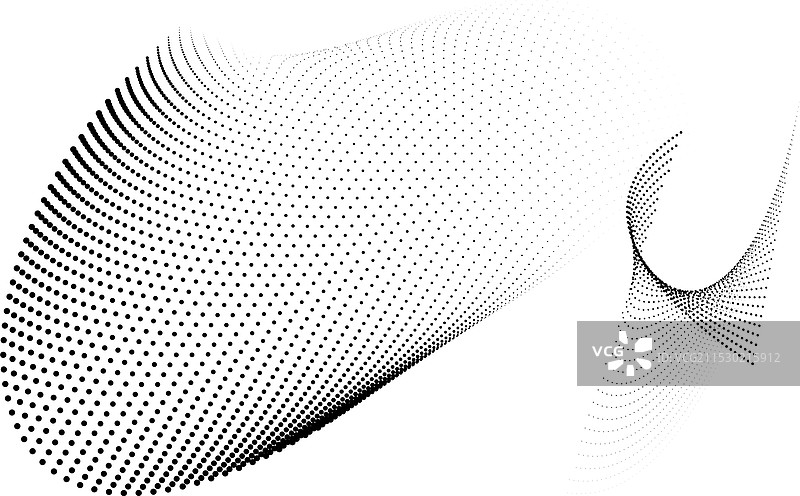 波浪点和半色调图案流动纹理图片素材