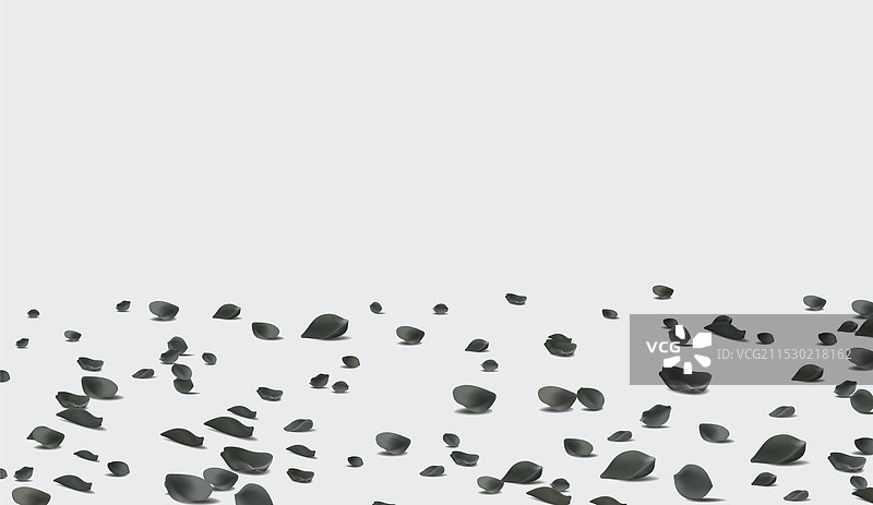 黑色玫瑰花瓣和红色玫瑰花瓣飘落在上面图片素材