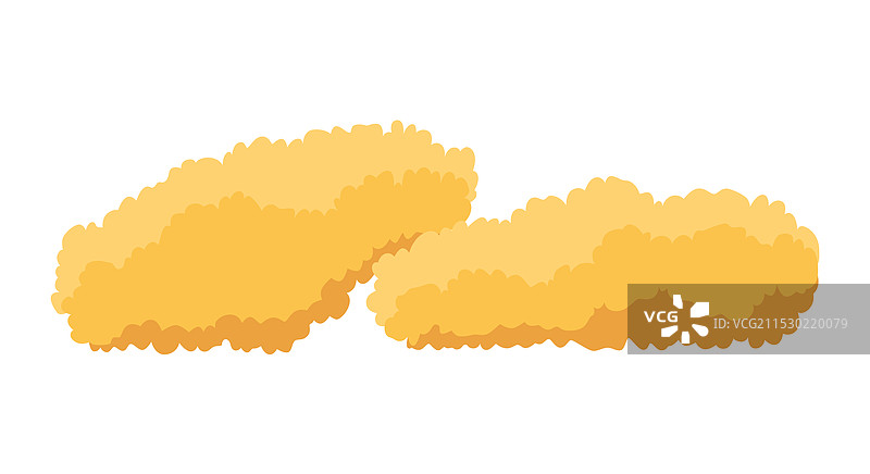 一对美味的酥脆炸鸡块图片素材