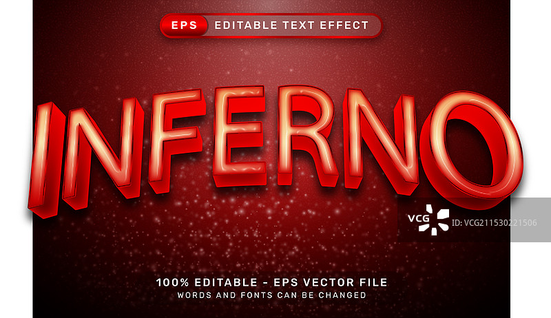 地狱3D文字效果图片素材
