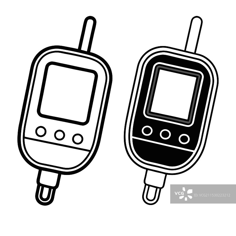 孤立的血糖仪图片素材