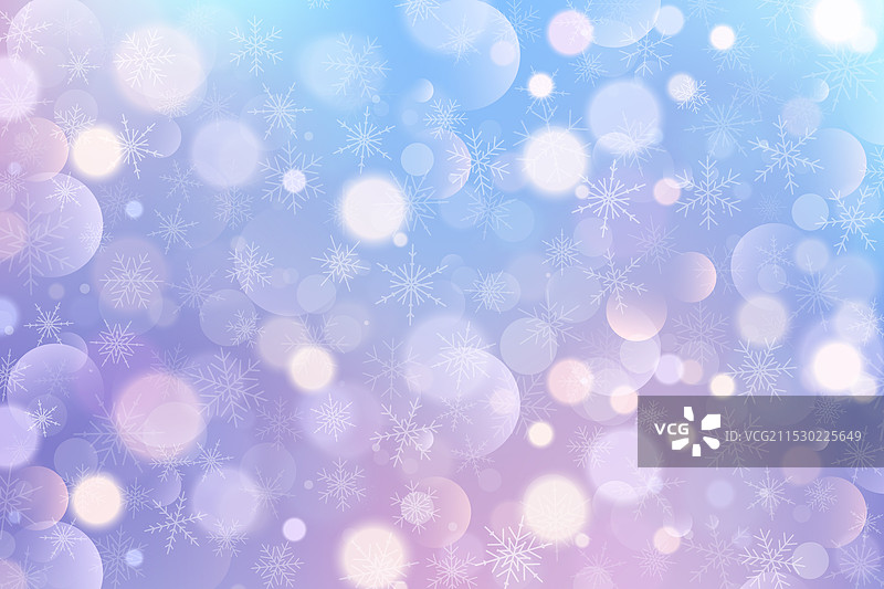 冬季背景中的雪花飘落图片素材