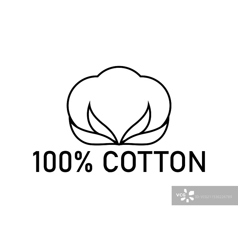 棉花花卉标志图片素材