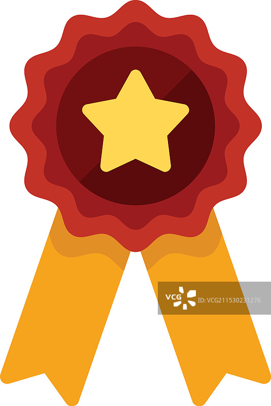 红色蜡封，配有黄色丝带和星星图片素材