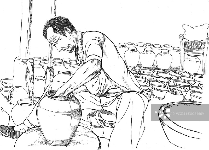 民间陶瓷手工艺图片素材