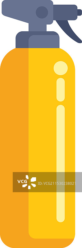 黄色塑料清洁剂喷雾瓶图片素材