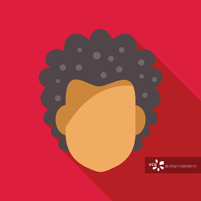 年轻男子展示他的非洲卷发型面孔图片素材