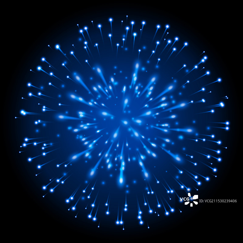 黑暗背景上的烟花爆炸图片素材
