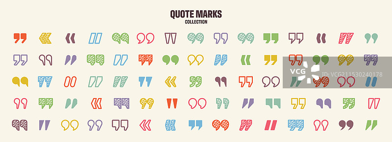 手绘的引号和文字引述图片素材