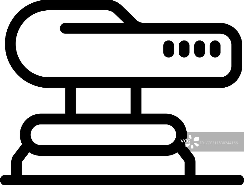 电动振动砂光机用于打磨完成图片素材