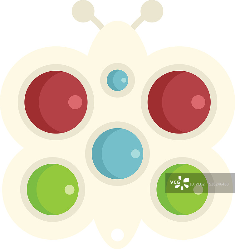 蝴蝶形状的感官泡泡玩具减压器图片素材