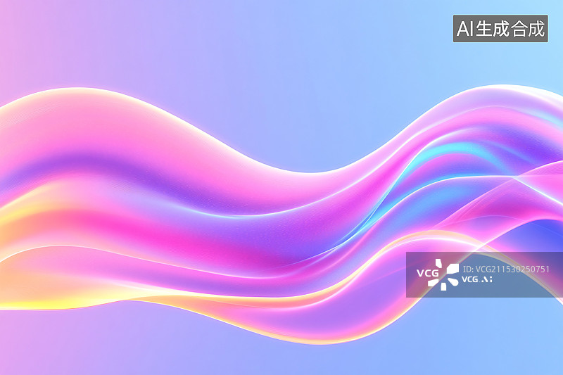 【AI数字艺术】动态流体的彩色渐变背景图片素材