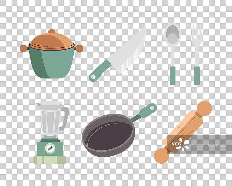 一套厨房工具图片素材
