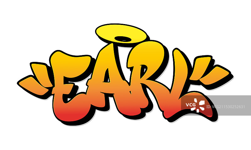 涂鸦风格的“Earl”名字图片素材