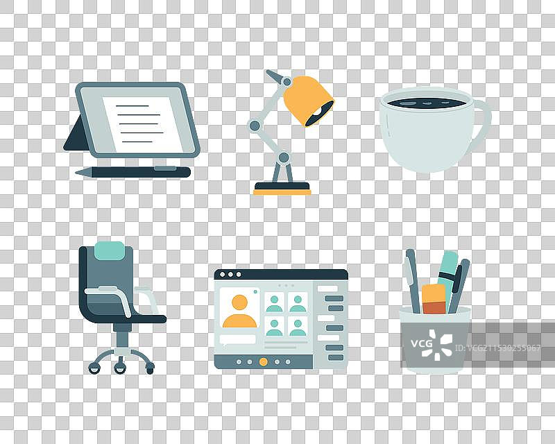 远程工作套件图片素材