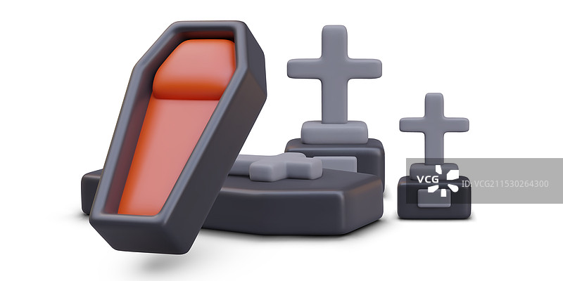 卡通风格的黑红色幻想作品图片素材