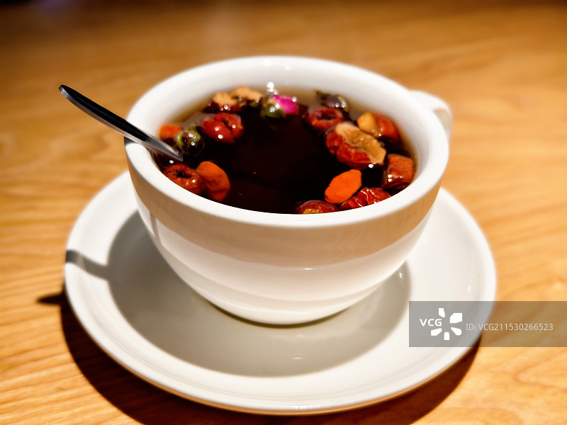 热的养生茶图片素材