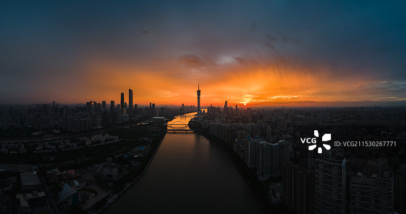 霞映羊城图片素材