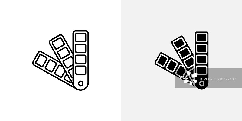 色板矢量图标集图片素材